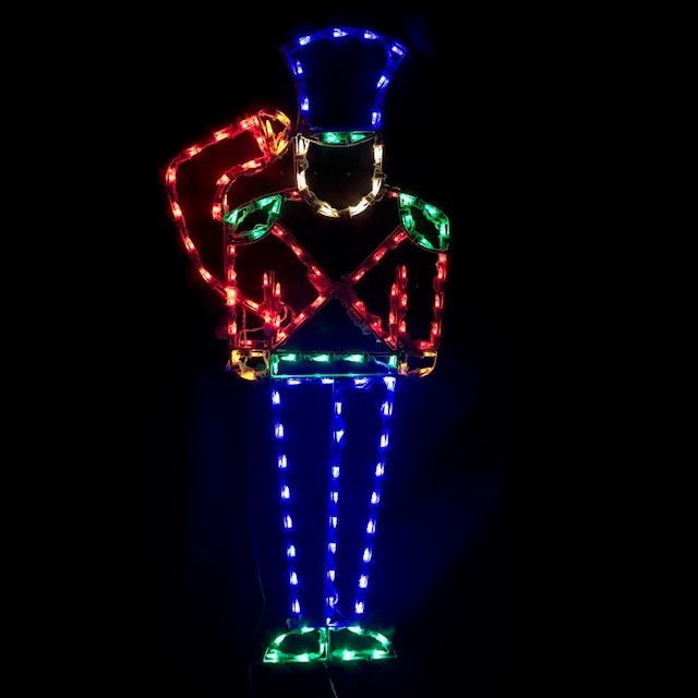 Christmastopia.com Soldier Saluting Animated LED Lighted Christmas Outdoor Decoration