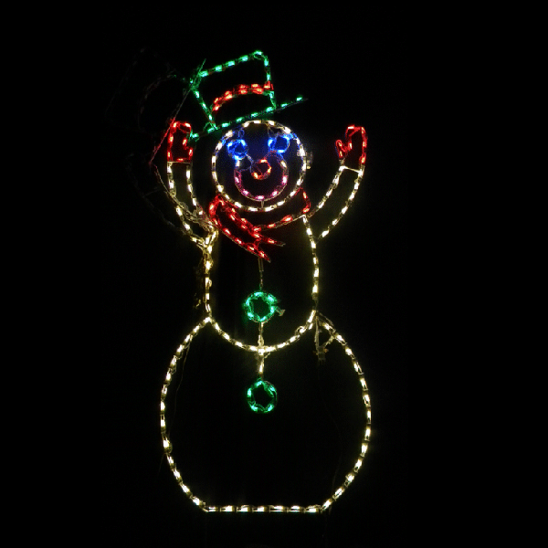 Christmastopia.com Snowman Tipping Hat Animated LED Lighted Outdoor Lawn Decoration