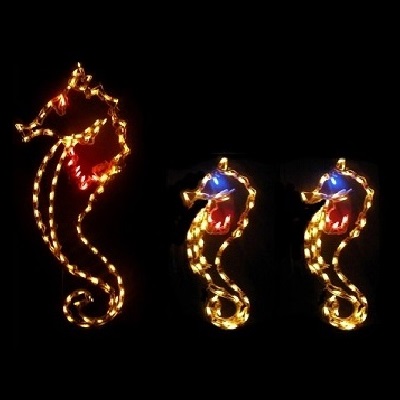 Christmastopia.com Sea Horses LED Lighted Outdoor Marine Decoration
