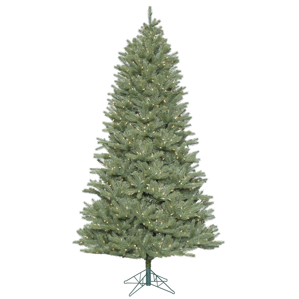 5.5 Foot Colorado Spruce Slim Artificial Christmas Tree - 450 LED Warm White Italian Mini Lights