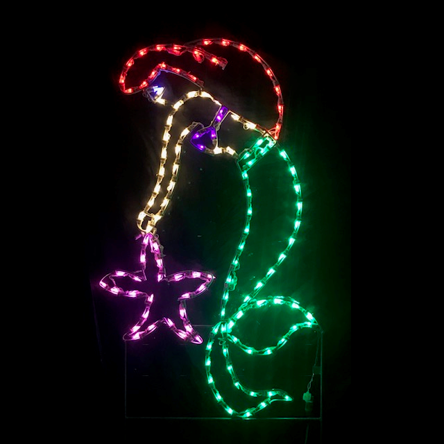Christmastopia.com Mermaid Holding Star LED Lighted Outdoor Nautical Decoration