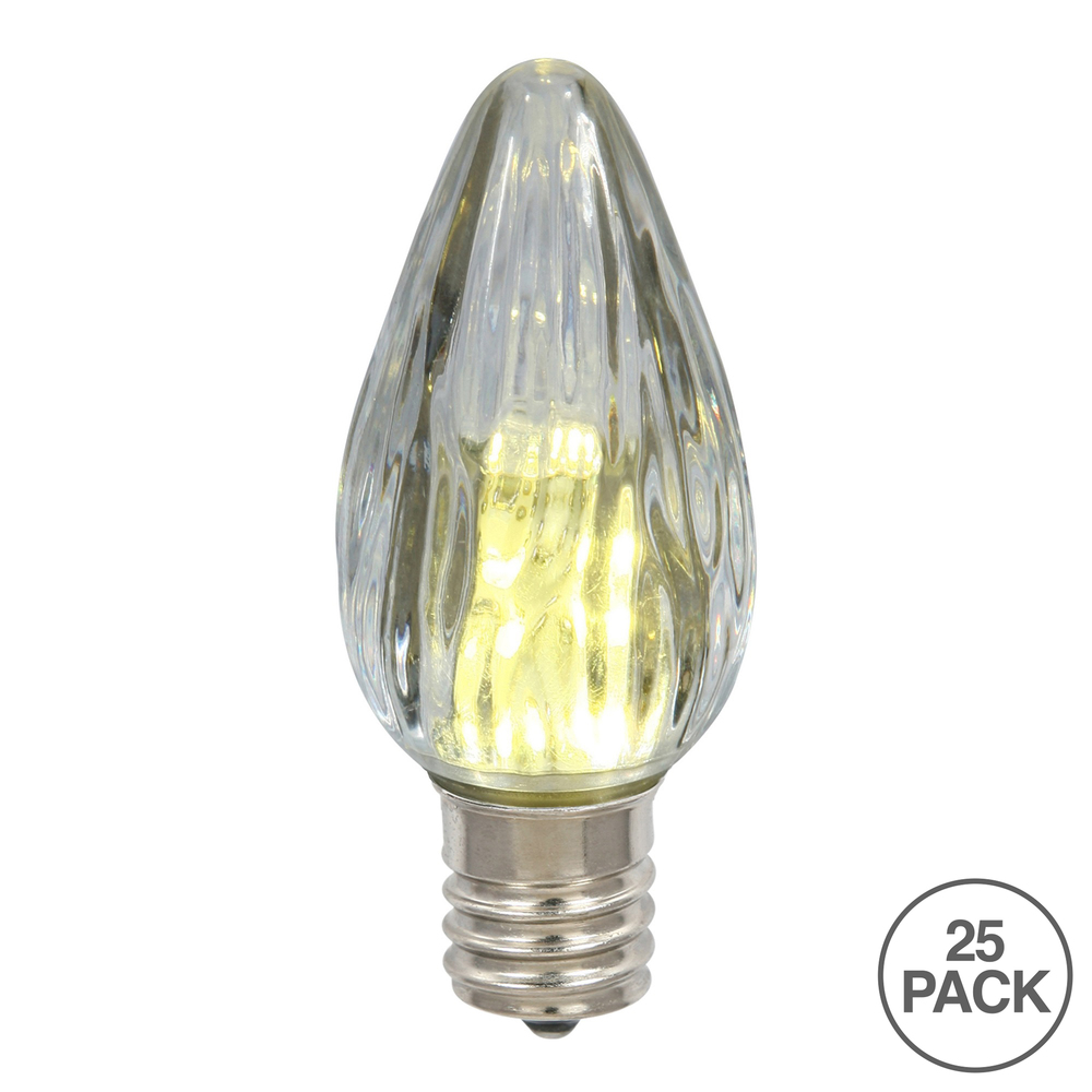 Christmastopia.com 25 LED F15 Warm White Flame Retrofit E26 Socket Replacement Bulbs