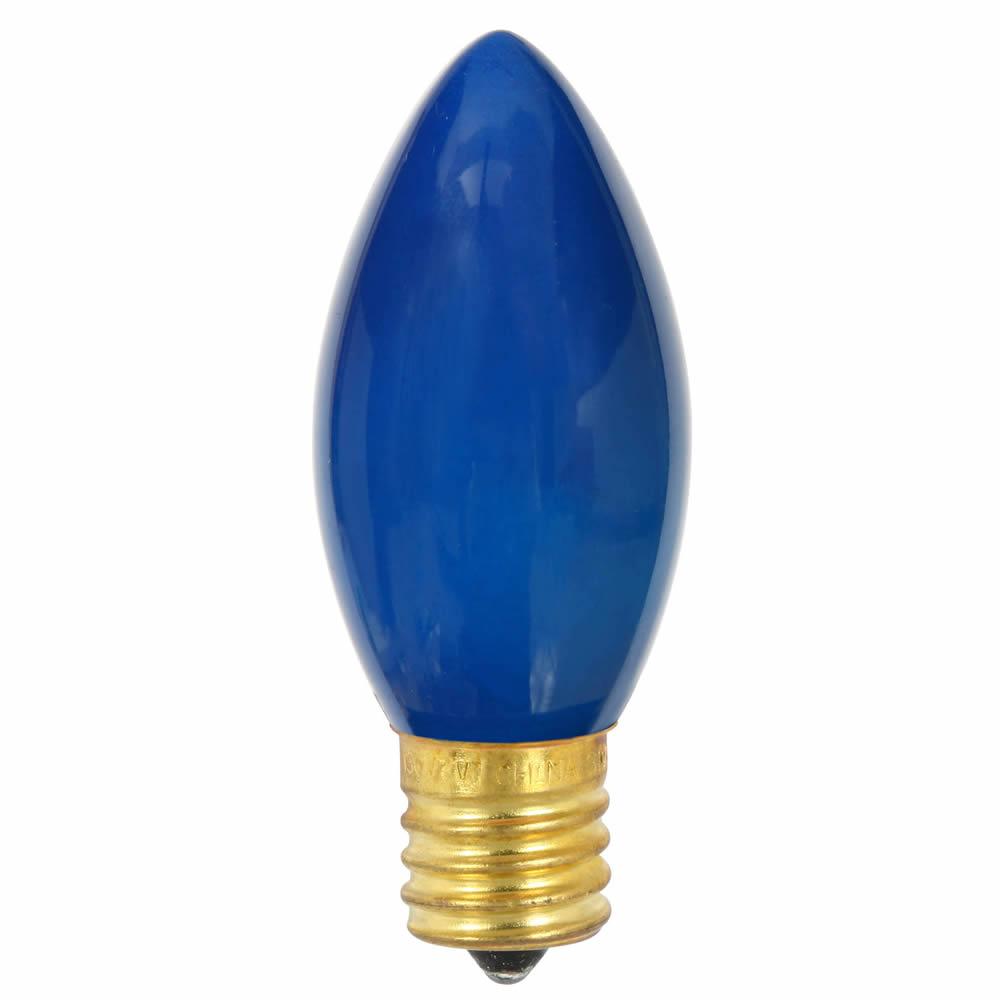 Christmastopia.com 25 Incandescent C9 Blue Ceramic E17 Socket Christmas Replacement Bulbs