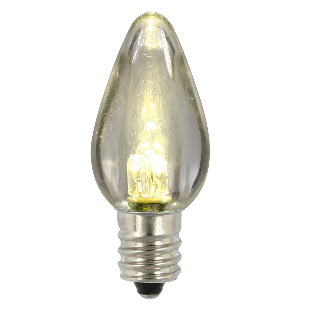 25 C7 LED Warm White Transparent Retrofit C7 E12 Socket Christmas Night Light Replacement Bulbs