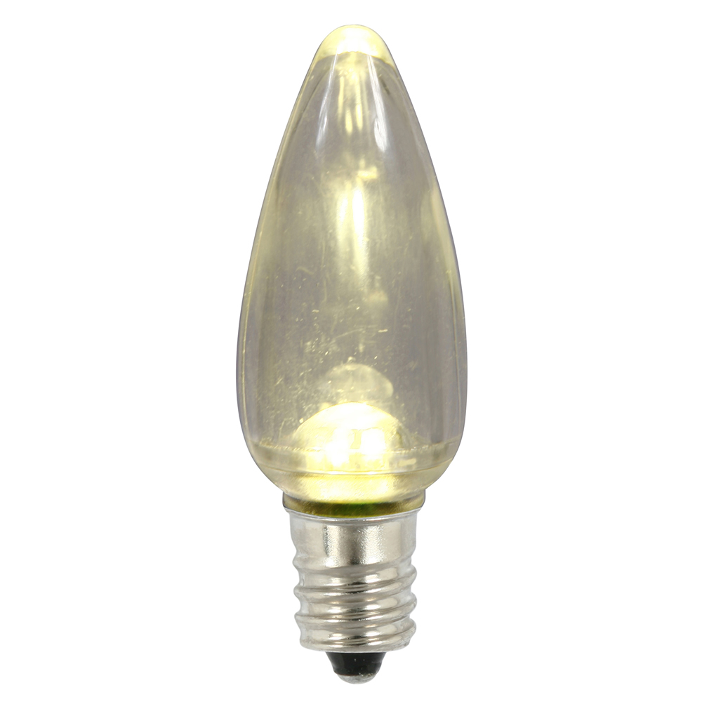 Christmastopia.com 25 C9 Warm White Twinkle Transparent LED Replacement Bulbs