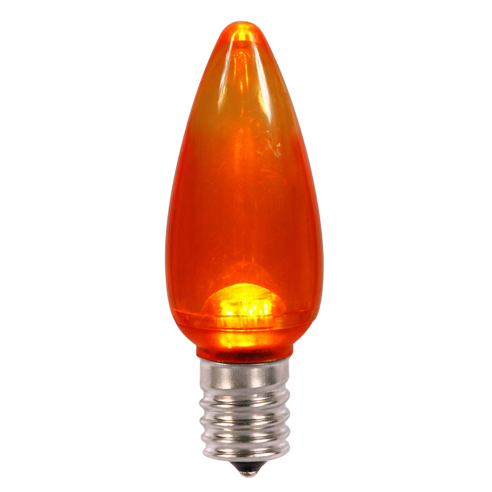 Christmastopia.com - C9 Orange Transparent LED Bulb 25 Replacement Bulbs