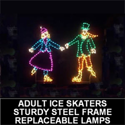 Christmastopia.com Ice Skating Victorian Couple LED Lighted Outdoor Lawn Decoration