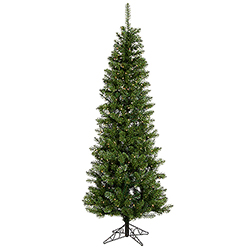 Christmastopia.com 8.5 Foot Salem Pencil Pine Artificial Christmas Tree 400 LED Warm White Lights