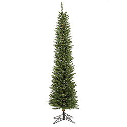 Christmastopia.com - 6.5 Foot Durham Pole Artificial Christmas Tree 200 DuraLit LED Italian Multi Color Mini Lights