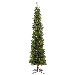 8.5 Foot Durham Pole Artificial Christmas Tree 400 LED Warm White Lights