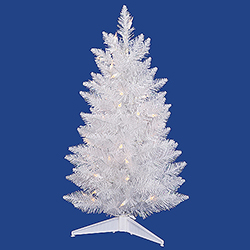 Christmastopia.com 5 Foot Sparkle White Pencil Spruce Artificial Christmas Tree 150 LED Warm White Lights
