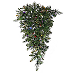 Christmastopia.com - 36 Inch Cashmere Artificial Christmas Teardrop 50 Battery Operated LED Multi Lights