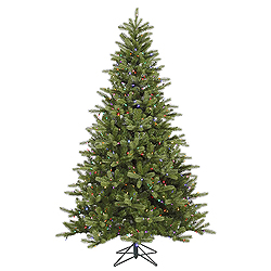 5.5 Foot King Spruce Artificial Christmas Tree 250 DuraLit Multi Lights