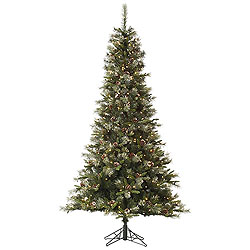 7.5 Foot Iced Sonoma Spruce Artificial Christmas Tree 500 Clear Lights