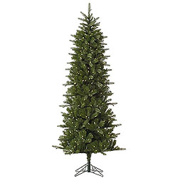 6.5 Foot Carolina Pencil Spruce Artificial Christmas Tree 350 LED Warm White Lights