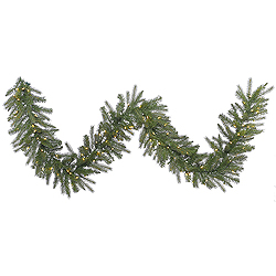 Christmastopia.com 9 Foot Dunhill Garland 50 DuraLit Clear Lights