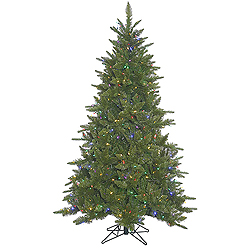 5.5 Foot Durango Spruce Artificial Christmas Tree 450 LED Multi Lights
