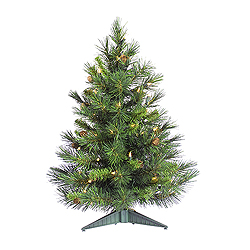 Christmastopia.com 3 Foot Cheyenne Pine Artificial Christmas Tree 100 LED Warm White Lights