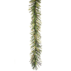 9 Foot Mixed Country Garland 100 LED Warm White Lights