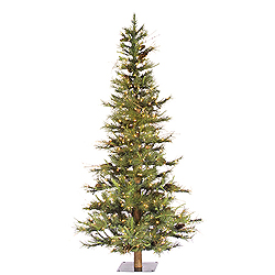 6 Foot Ashland Artificial Christmas Tree 450 DuraLit Clear Lights