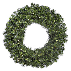 Christmastopia.com 20 Inch Douglas Fir Wreath 50 LED Warm White Lights
