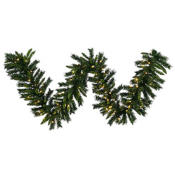 Christmastopia.com 9 Foot Imperial Garland 50 DuraLit Clear Lights