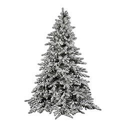 10 Foot Flocked Utica Fir Artificial Christmas Tree Unlit