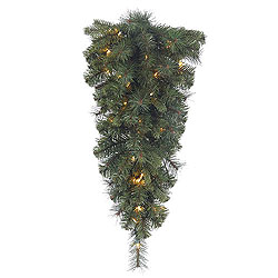 Christmastopia.com 30 Inch Classic Mixed Pine Artificial Christmas Teardrop With 35 Clear Lights