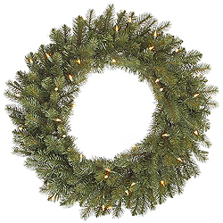 30 Inch Colorado Spruce Wreath 50 DuraLit Clear Lights