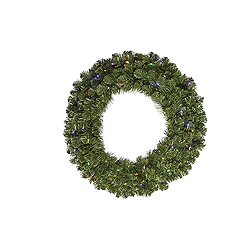36 Inch Grand Teton Wreath 100 LED 5MM Wide Angle Multi Color Lights