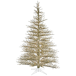 Christmastopia.com 8.5 Foot Champagne Stiff Needle Artificial Christmas Tree 850 Clear Lights