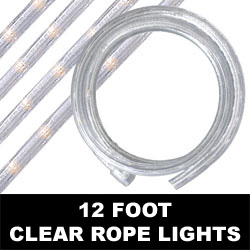 Christmastopia.com Clear Rope Lights 12 Foot