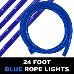 Christmastopia.com - Blue Rope Lights 24 Foot
