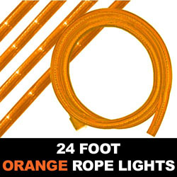 Christmastopia.com - Orange Rope Lights 24 Foot