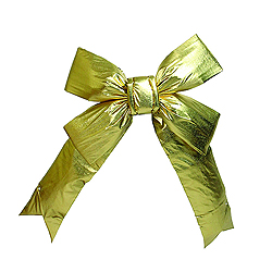 Christmastopia.com - 45 Inch Gold Four Loop Lame Indoor Bow