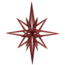 Christmastopia.com - 32 Inch Red 3D Glitter Star