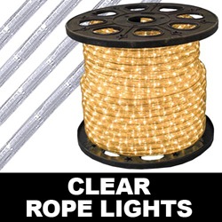300 Foot Clear Mini Rope Lights 3 Foot Increments