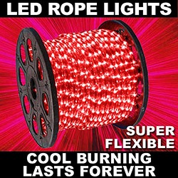 Christmastopia.com - 153 Foot LED Red Rope Lights 4.5 Foot Segments