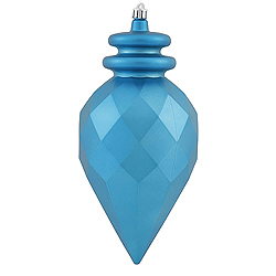 Christmastopia.com - 9.5 Inch Turquoise Faceted Arrowhead Finial Christmas Ornament Shatterproof UV 2 Assorted