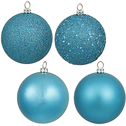 70MM Assorted Turquoise Plastic Ornament