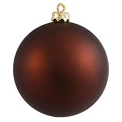 Christmastopia.com - 2.75 Inch Mocha Matte Round Ornament 12 per Set