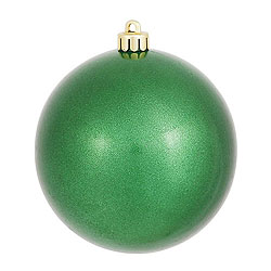 3 Inch Green Candy Round Ornament 12 per Set