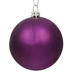Christmastopia.com - 4.75 Inch Plum Pearl Finish Round Ornament