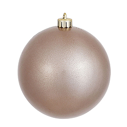 Christmastopia.com - 4.75 Inch Pewter Pearl Finish Round Ornament