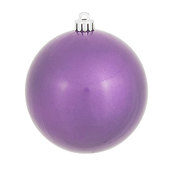 Christmastopia.com - 4.75 Inch Lavender Pearl Finish Round Ornament