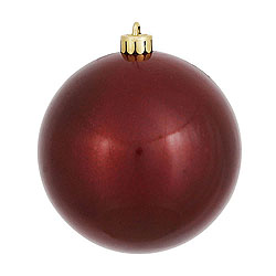 Christmastopia.com - 10 Inch Burgundy Candy Round Ornament