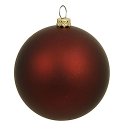 Christmastopia.com - 10 Inch Burgundy Matte Round Ornament