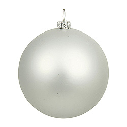 Christmastopia.com - 15.75 Inch Silver Matte Ball Ornament
