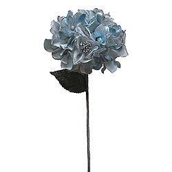 29 Inch Silver Velvet Hydrangea Artificial Flower Decoration