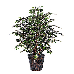 Christmastopia.com - 4 Foot Variegated Potted Artificial Plant